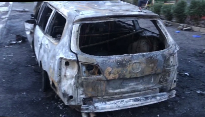 Полиция устанавливает причастных к поджогу автомобиля запорожского активиста
