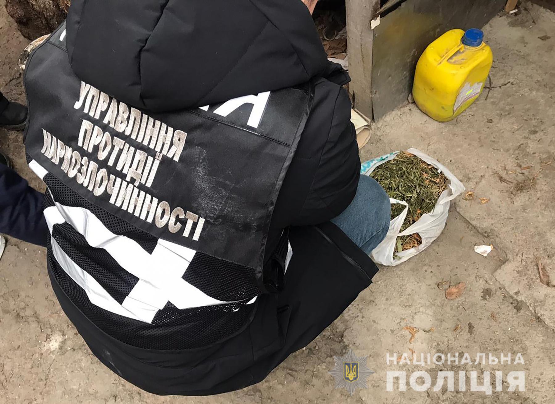 В Запорожской области полиция изъяла пакет канабиса