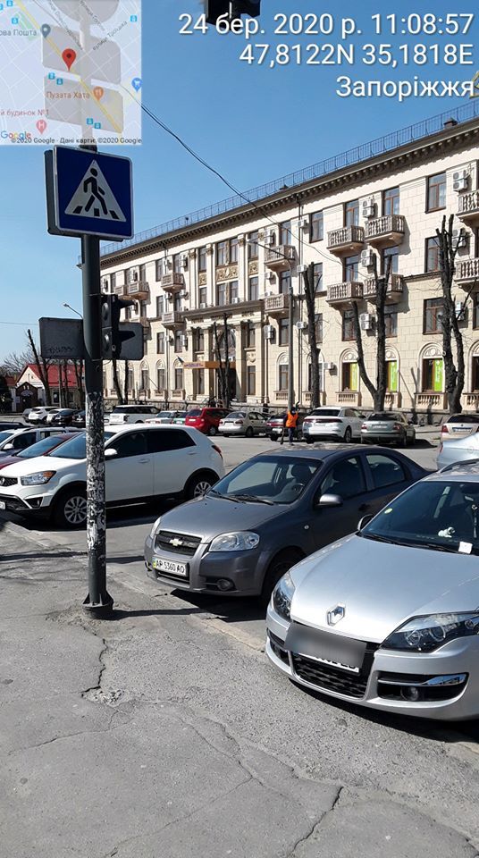 Запорожские инспекторы по парковке показали грубые нарушения водителями ПДД