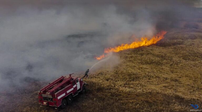 За сутки пожарные потушили 24 пожара в экосистемах Запорожской области 