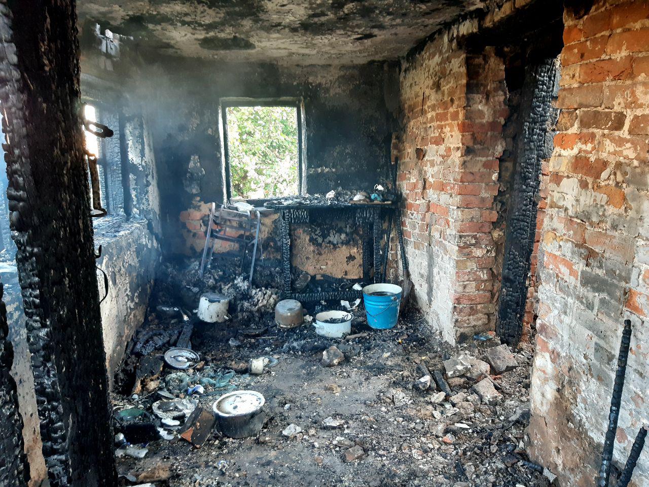 В Запорожской области при пожаре погиб владелец дома