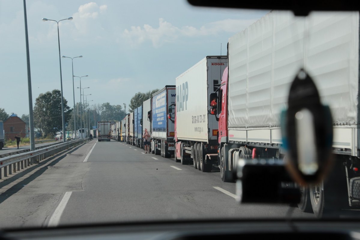 В Запорожской области сломались весы на габаритно-весовом контроле грузовиков