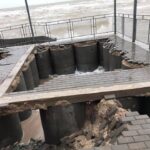 В Кирилловке шторм разрушил береговую линию