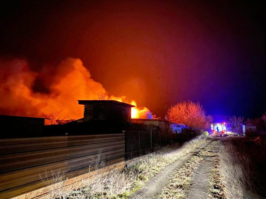 В Запорожской области сгорел жилой дом