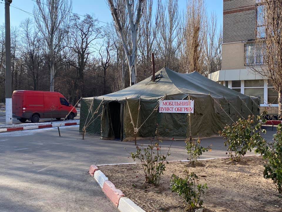Спасатели установили 232 пункта обогрева в Запорожской области