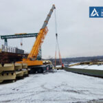 В Запорожье продолжают строительство балочного моста