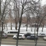 Перед въездом на ДнепроГЭС из-за ДТП образовалась пробка, - фото