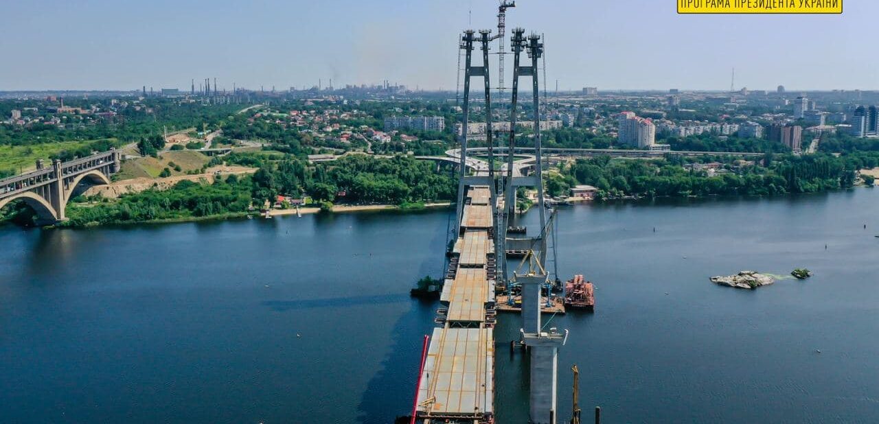 Вантовый мост в Запорожье будет самым большим в Украине