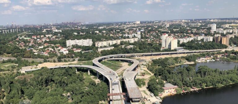Запорожские мосты: 9-киллометровую магистраль показали с высоты птичьего полета (ВИДЕО)