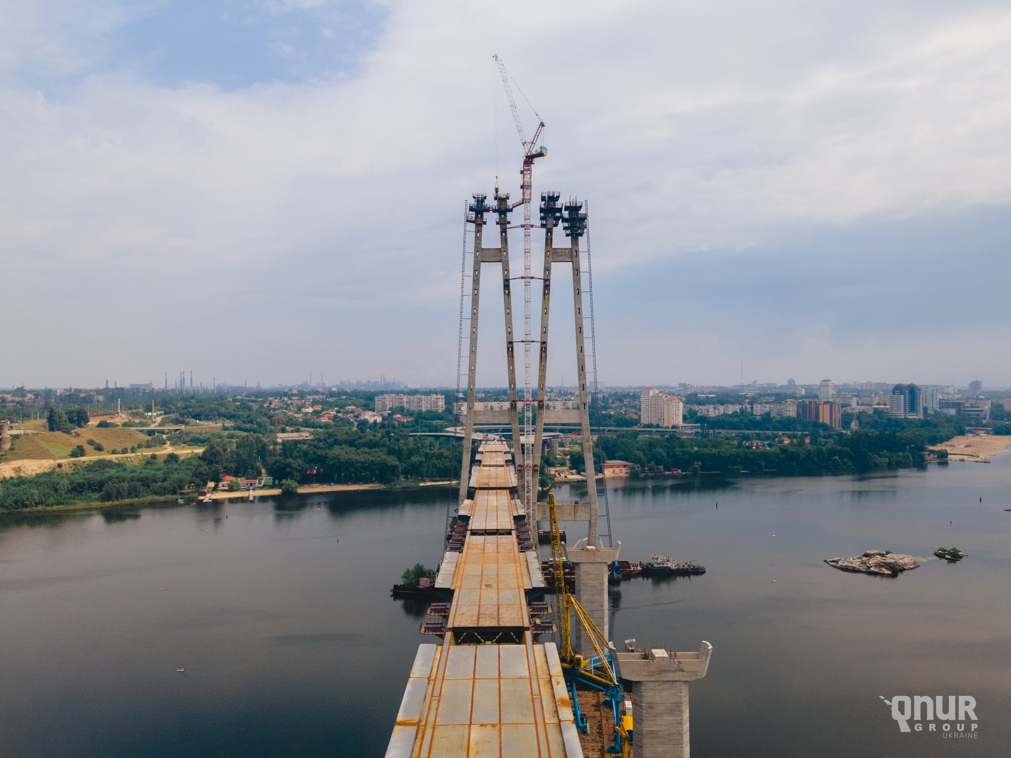Как выглядят запорожские мосты с высоты (ФОТО)
