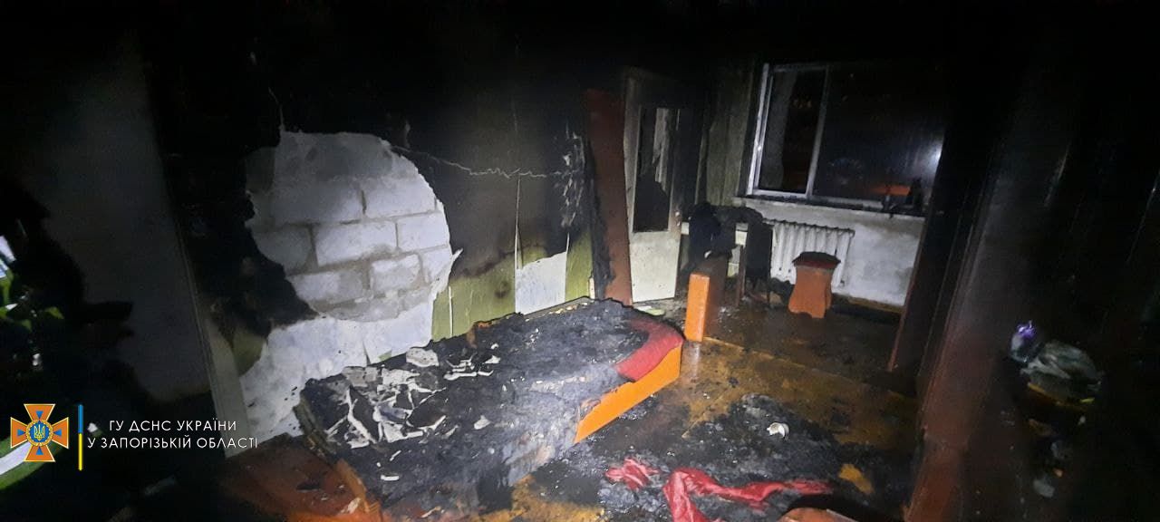 В Запорожье из-за пожара эвакуировали жителей многоэтажного дома