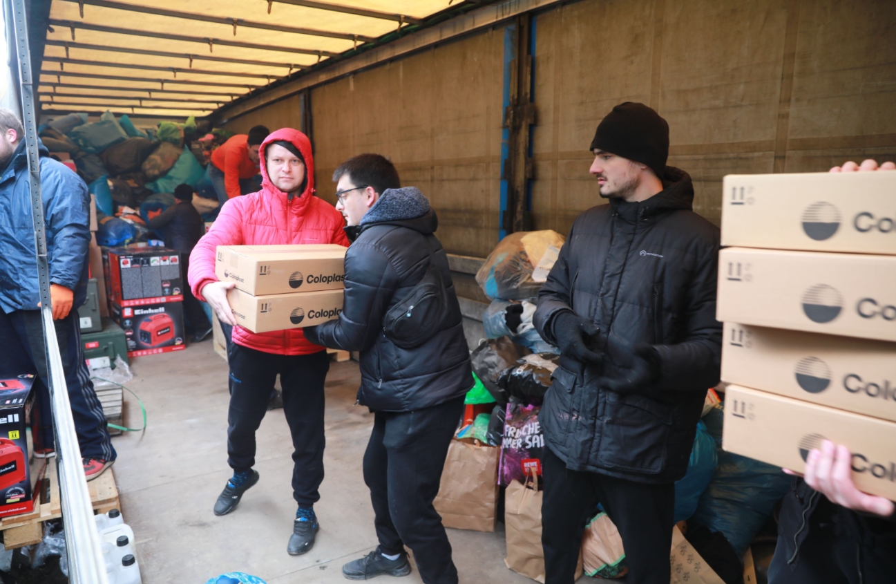 Гуманитарную помощь в Запорожскую область передали сегодня со Львова