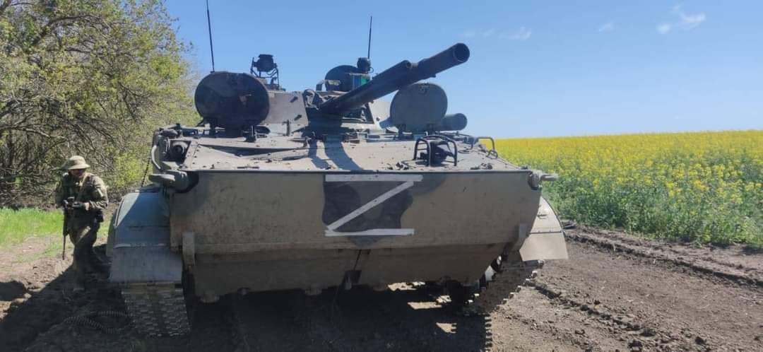 На границе Донецкой и Запорожской областей скопление вражеской военной техники
