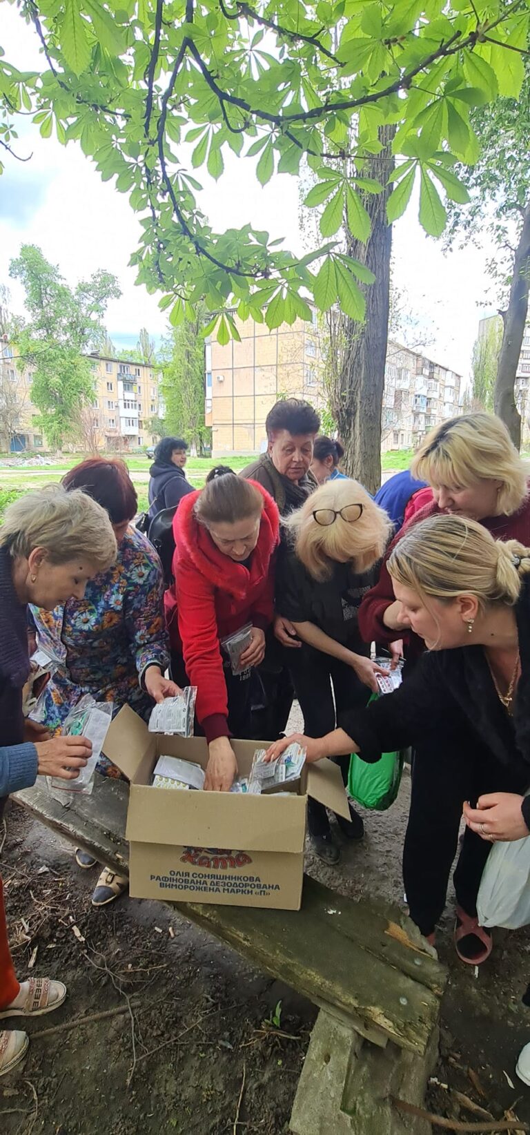 В Запорожье будут выдавать гуманитарную помощь для переселенцев
