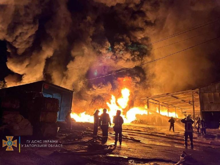 В Запорожье потушили масштабный пожар в Заводском районе (ФОТО)