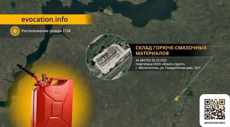 На нефтебазе в Мелитополе оккупанты оборудовали склад топлива (КАРТА)