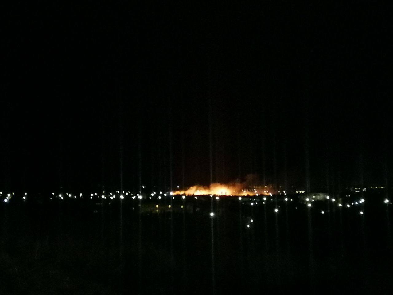 Пожар в Бердянске: часть города без света