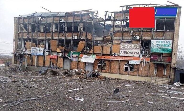 В сети показали фото разрушенного штаба оккупантов в Пологах