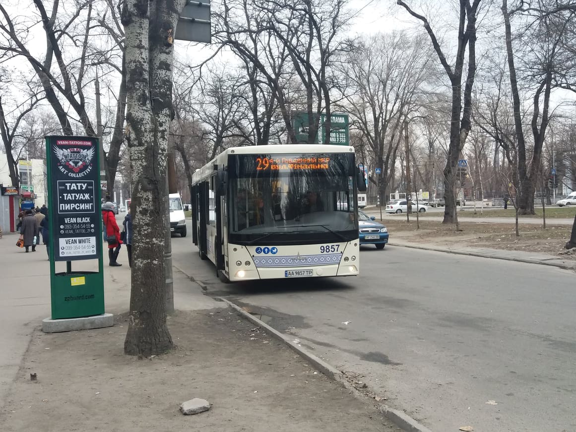 Работа общественного транспорта в Запорожье 13 марта: маршруты