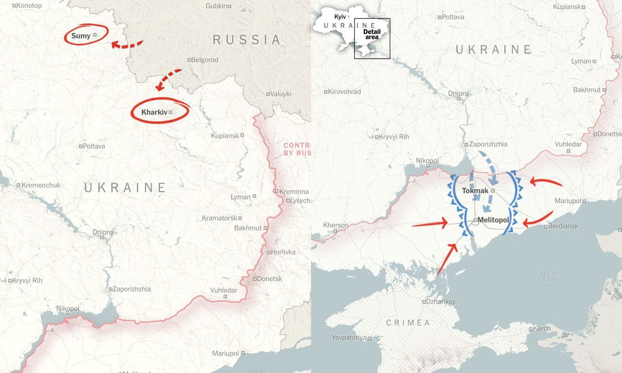 Контрнаступление ВСУ ожидается на Мелитополь, – New York Times