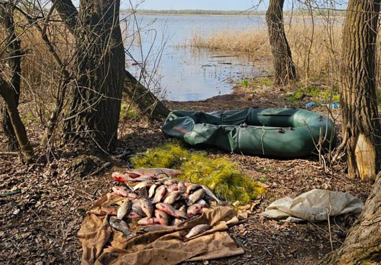 Полицейские поймали в Запорожской области браконьера, который наловил рыбы на 138 тысяч. ФОТО