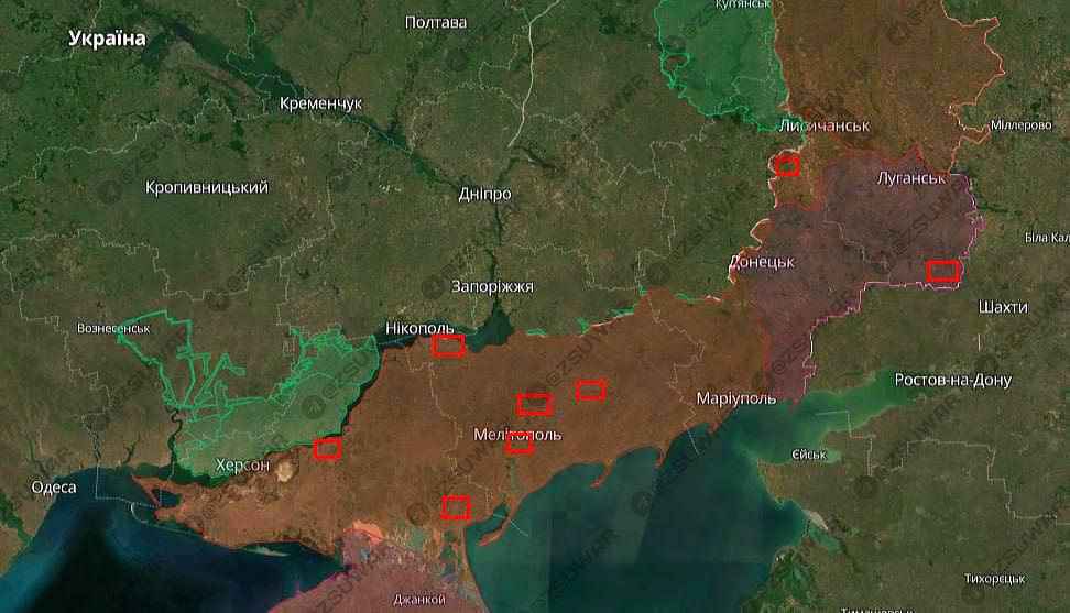 ВСУ разбомбили позиции и склады БК оккупантов в Запорожской области