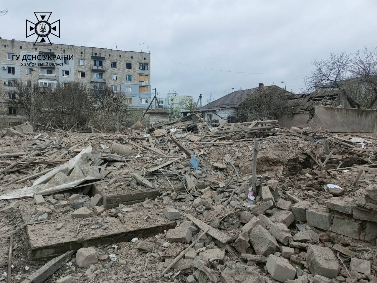 Оккупанты нанесли авиаудар в Запорожской области: уничтожили дом. ФОТО