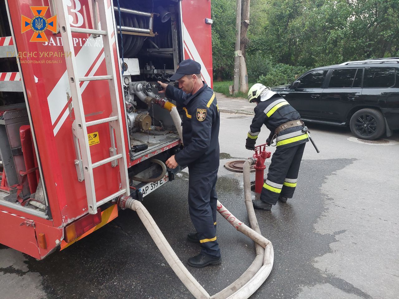 Німеччина подарувала Мелітополю пожежну машину для роботи після деокупації
