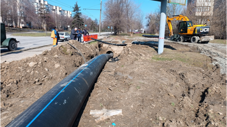 В Запорожье отремонтировали аварийный водопровод