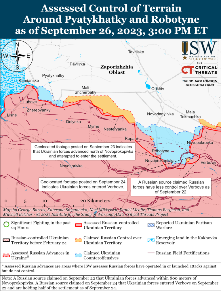 Украинские войска ведут бои возле Новопрокоповки – ISW