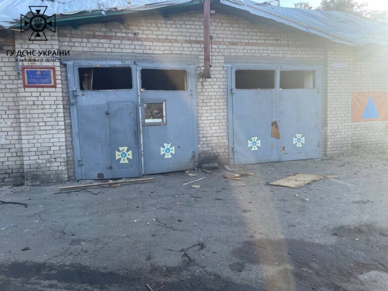 Пожарную часть в Орехове обстреляли этой ночью: фото последствий