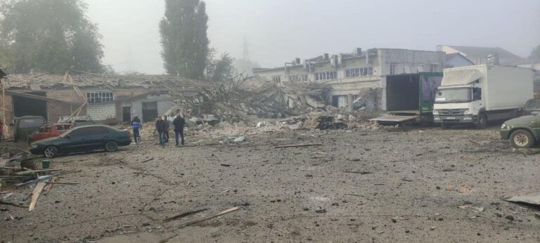 Филиал “Текстиль-Контакт” в Запорожье пострадал в результате ракетного удара по городу (ФОТО)