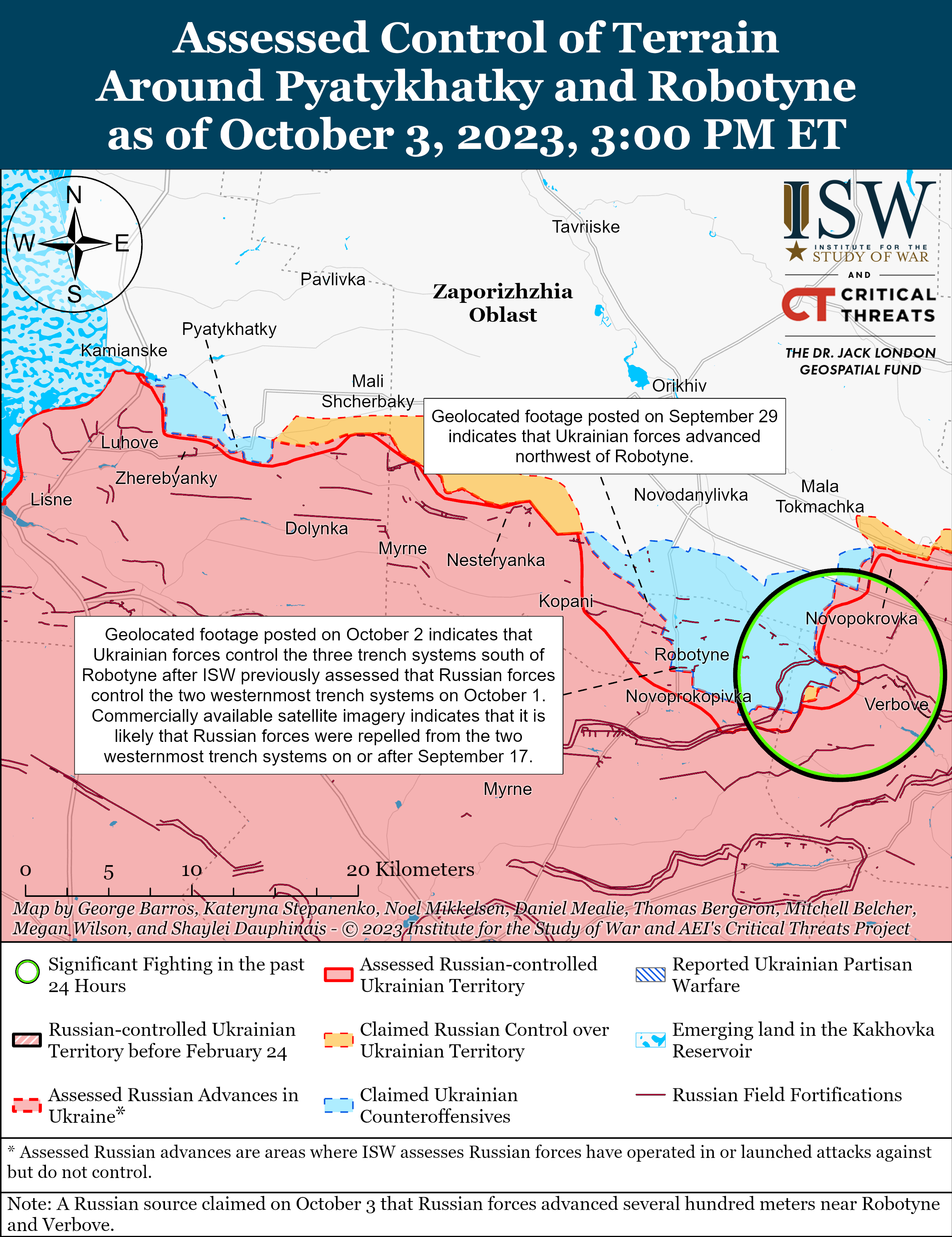 Сили російський військових на Оріхівському напрямку виснажилися – ISW