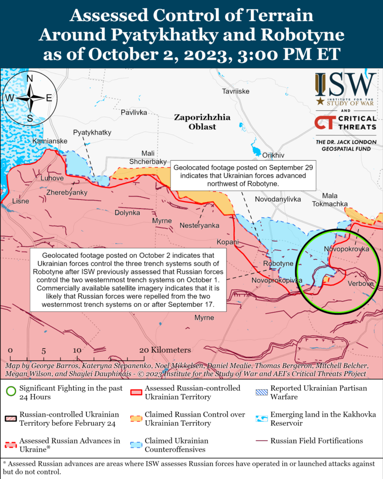 Позиції під Роботино відбили українські військові – ISW