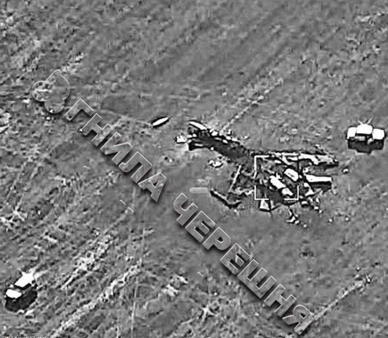 Россияне сбили свой самолёт над Токмаком (ФОТО)