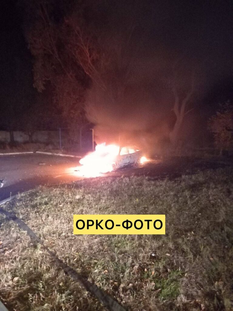 В Мелитополе партизаны подорвали машину оккупантов (ФОТО)