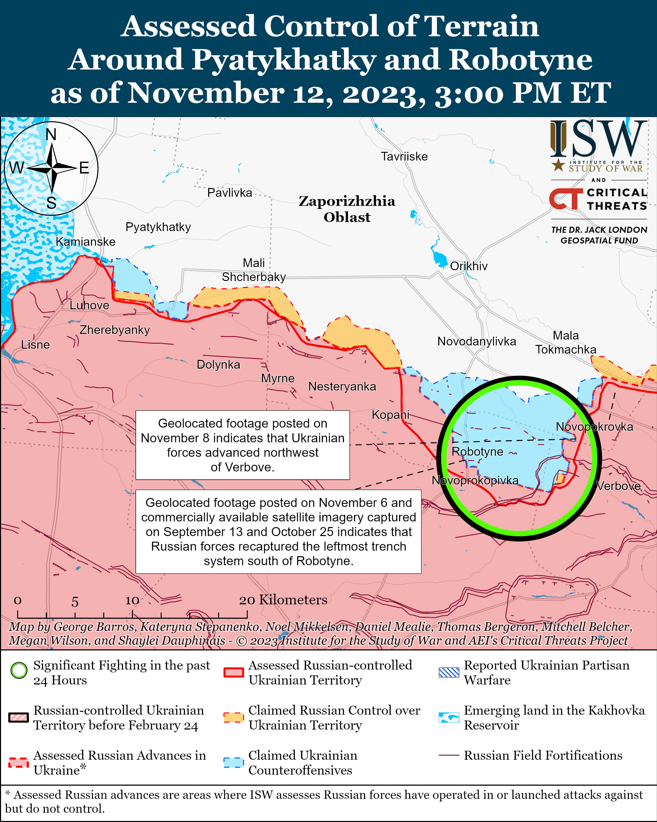 Карта контрнаступления в Запорожской области: какая ситуация на фронте 13 ноября