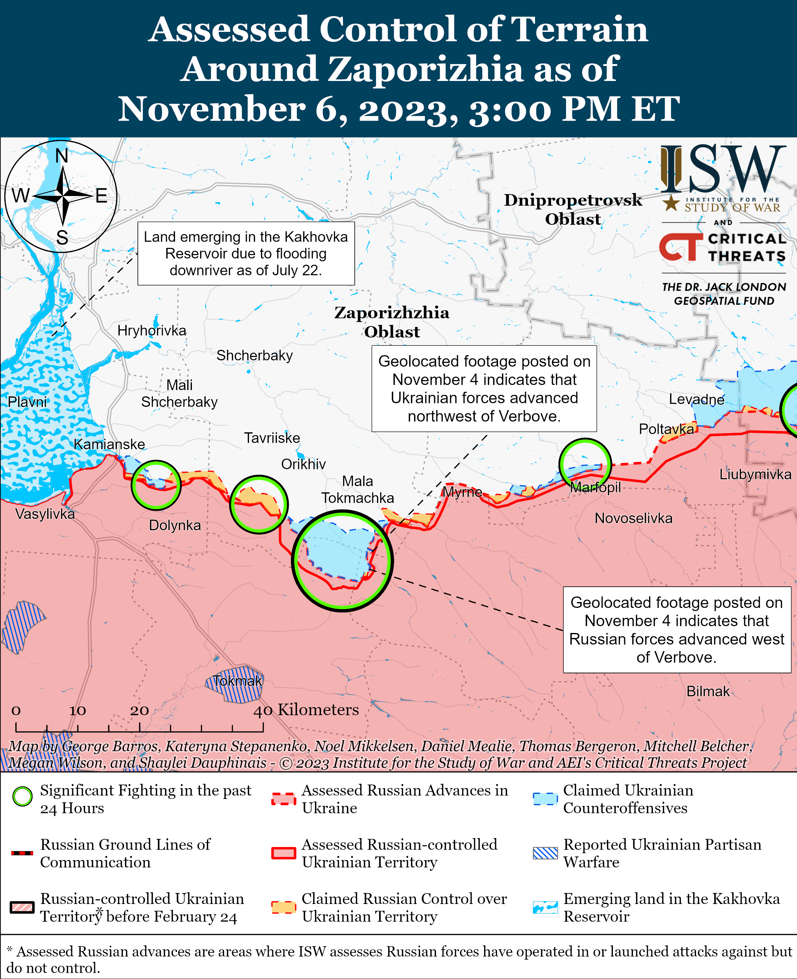 Карта боев в Запорожской области 7 ноября – что происходило на фронте