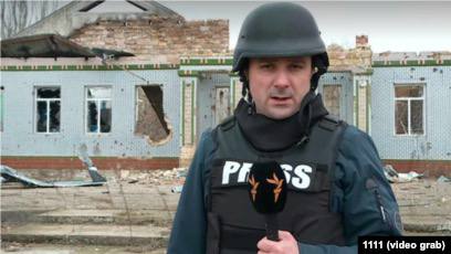 Украинский журналист попал под обстрел в Запорожской области