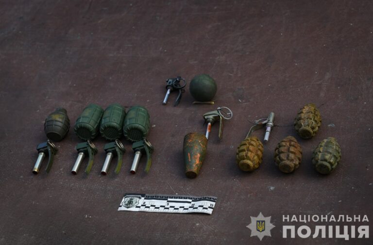 В Запорожье возле школы полицейские нашли 10 гранат (ВИДЕО)