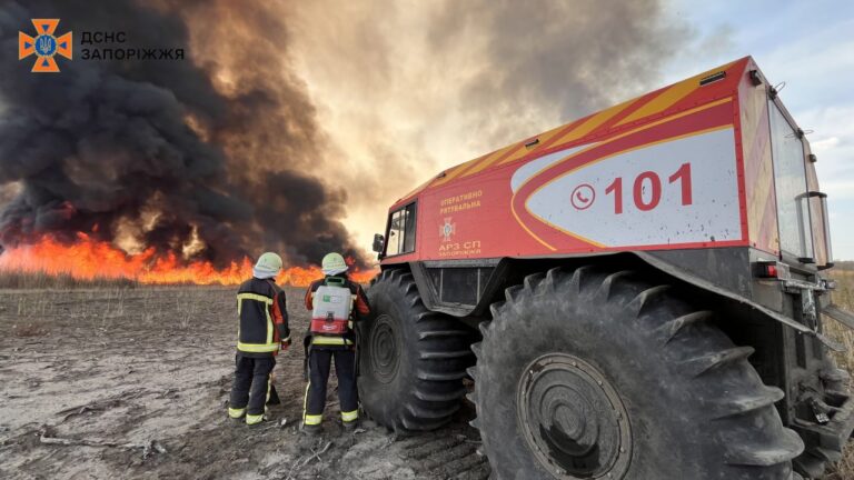 Рятувальники попереджають про високу пожежну небезпеку в Запоріжжі