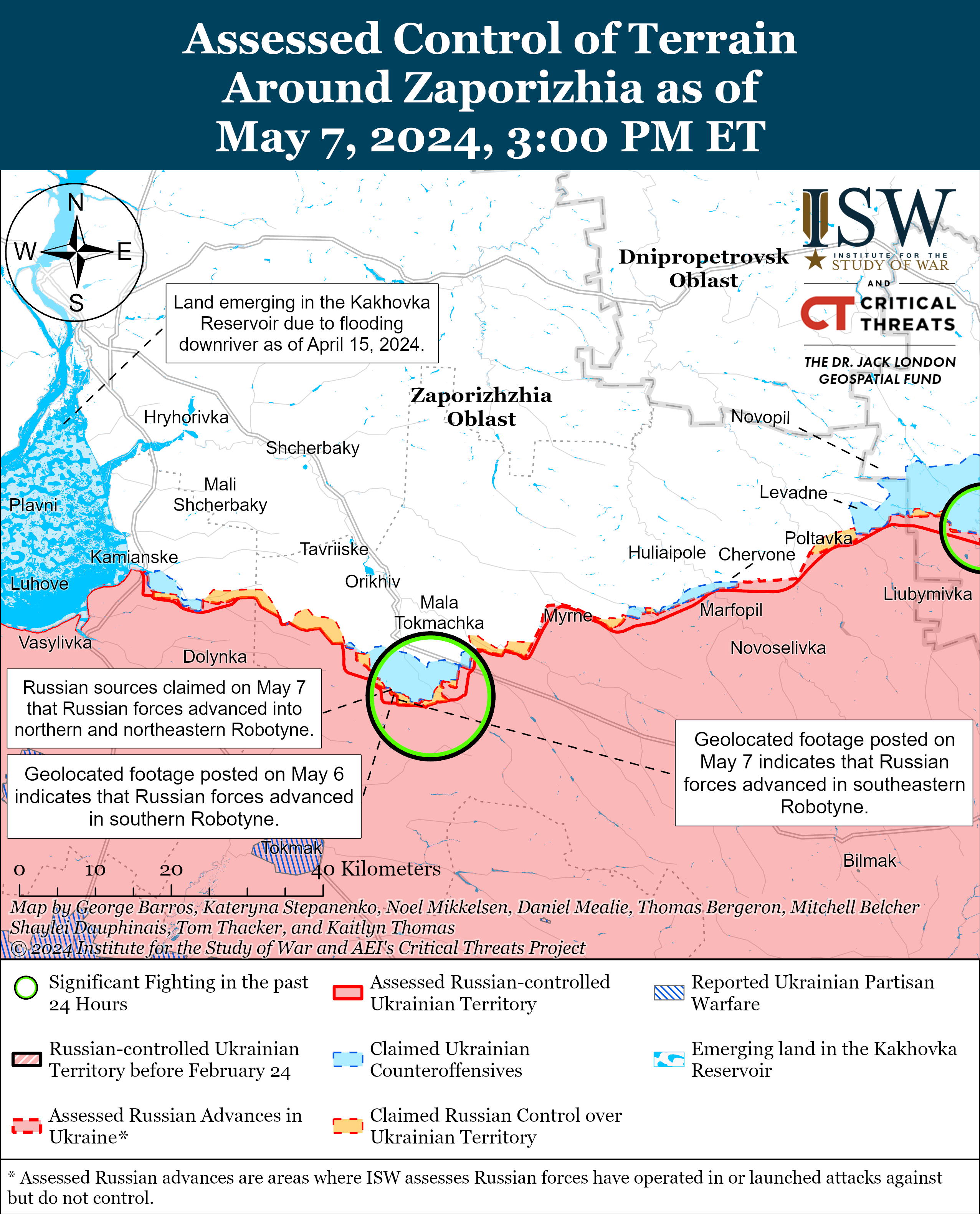 ISW показали, как продвигаются россияне в Работино (КАРТА)