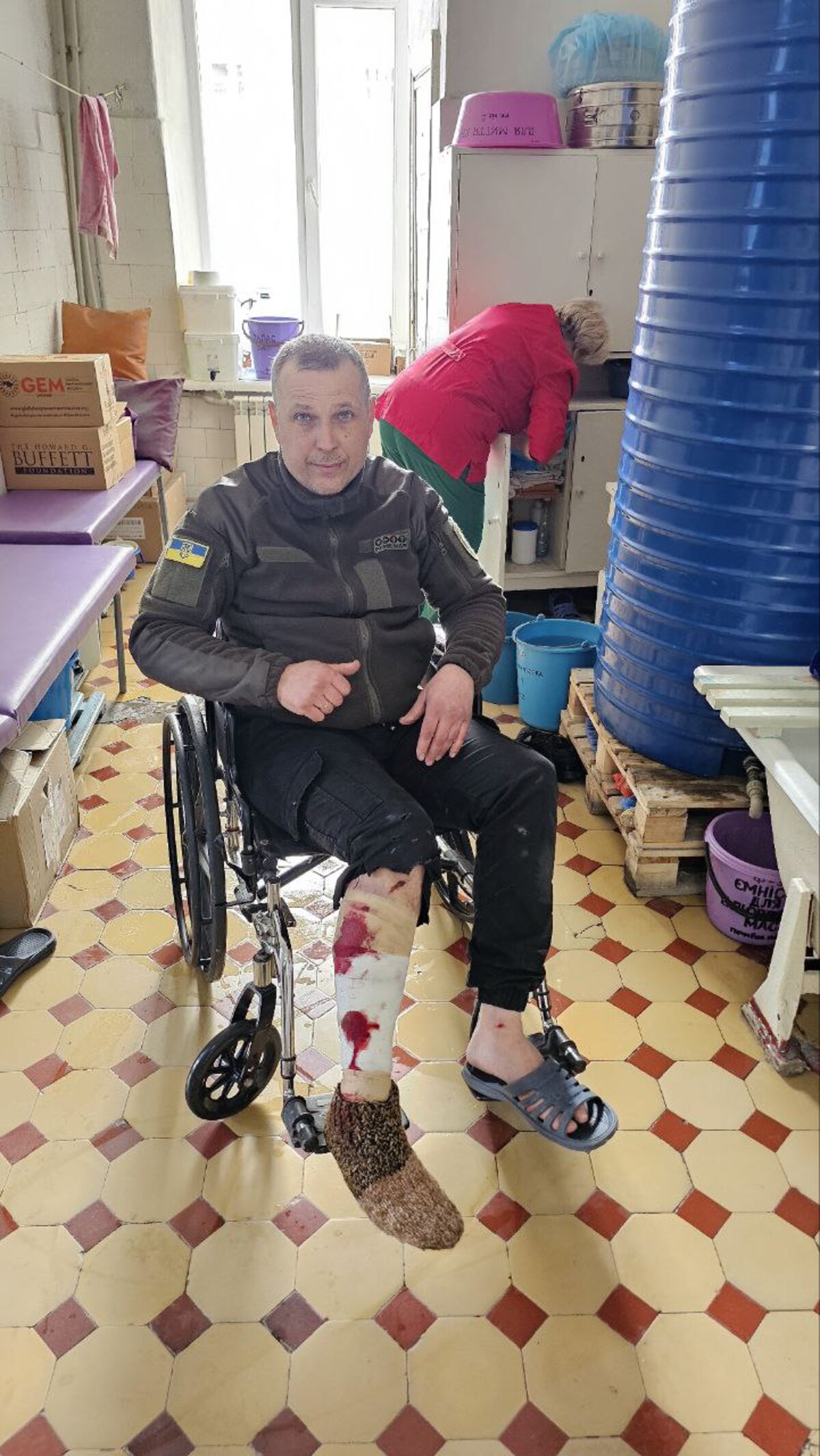 Владислав Маховський в лікарні після атаки російським дроном