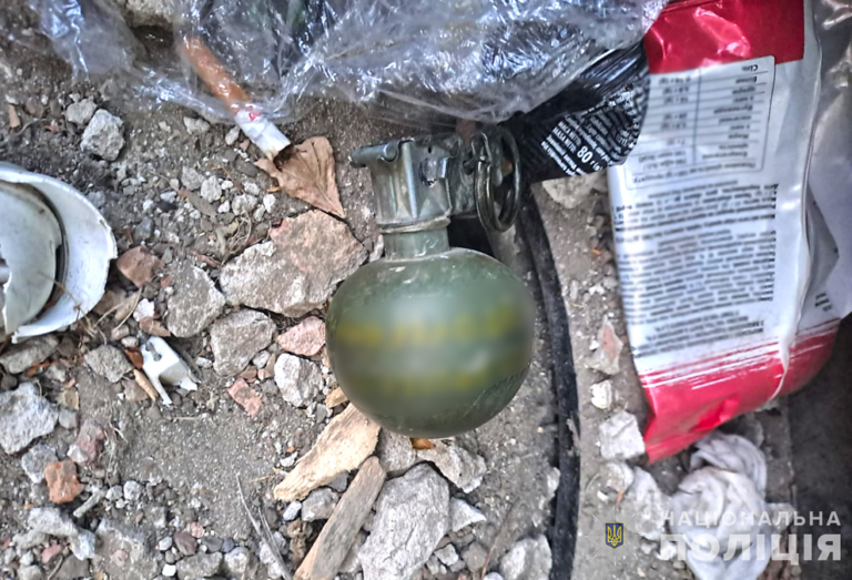 На дитячому майданчику в Запоріжжі знайшли гранату: деталі