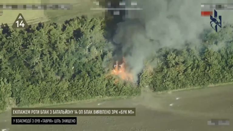На Запорожье украинские военные уничтожили российский ЗРК «Бук М1»